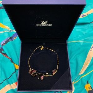 Swarovski Limited Edition Collection Crystal Gold overlay Necklace